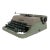 Mid-Century Jewell Underwood Typewriter in Green For Sale