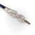 1990s 1990s 18k White Gold Diamond and Sapphire Art Deco Style Bracelet For Sale - Image 5 of 10