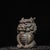 This is a finely detailed antique gilt bronze sculpture of a Qilin, a mythical hooved creature revered in traditional...