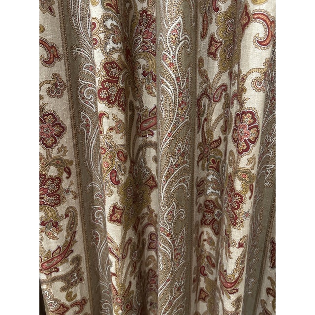 Textile Carleton v Octavian Linen Drapery Panels, a Pair For Sale - Image 7 of 9