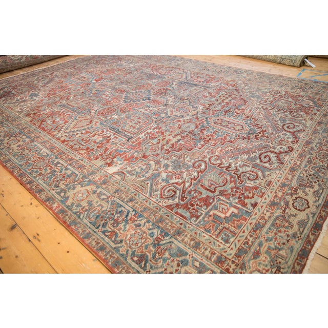 Vintage Distressed Heriz Carpet - 8' X 11' For Sale - Image 12 of 12
