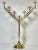 Pair of Monumental Early 20th Century Adjustable Brass Candelabra For Sale - Image 10 of 12