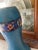 1920s Lovely Saturated European Painted Floral Band Vase For Sale In Sacramento - Image 6 of 12