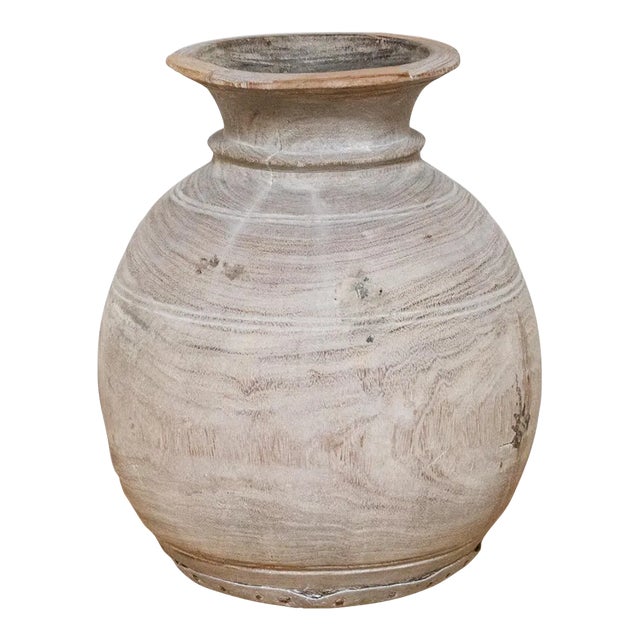 Indian Wooden Pot-Jiya For Sale