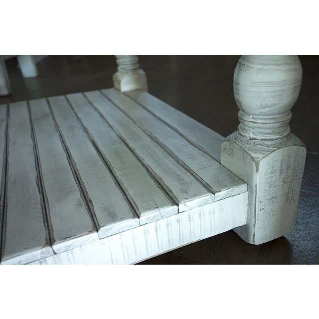 Rustic Stonegate Pillar Style Coffee Table For Sale - Image 3 of 6