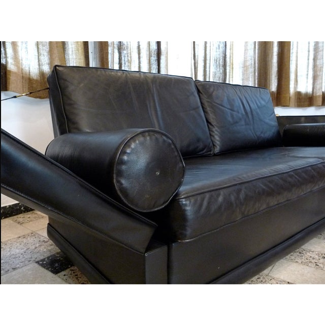 Classical Leather Knole-Type Two-Seater Sofa, Germany, 1960s For Sale - Image 13 of 18