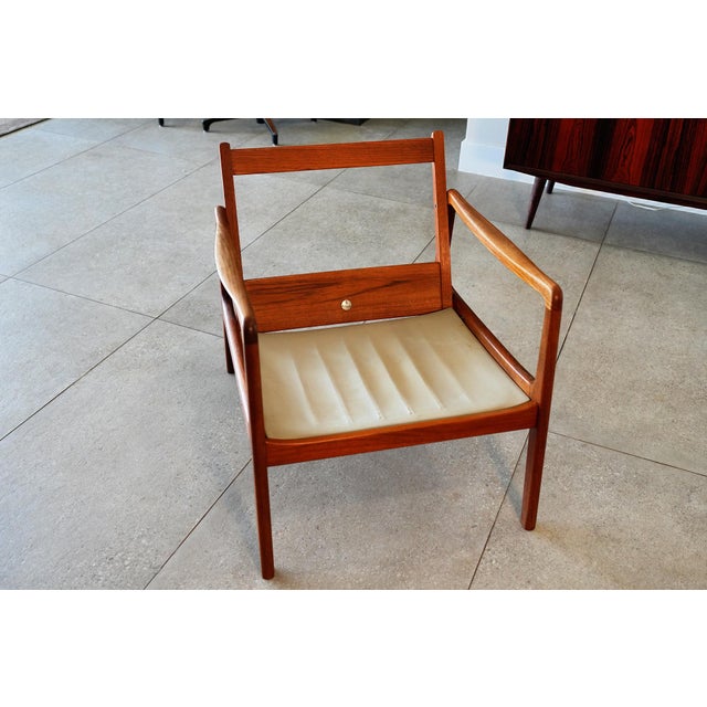 Mustard Ole Wanscher Model Pd 109 Lounge Chair for France & Søn, Denmark, C. 1963–1966 For Sale - Image 8 of 12