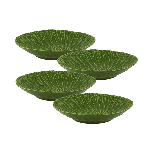 Traditional Bordallo Pinheiro Amazonia Soup Plates, Set of 4 For Sale - Image 3 of 3