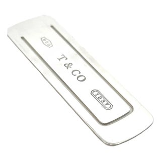 1990s Tiffany & Co. Sterling Silver T & Co "1837" Bookmark For Sale