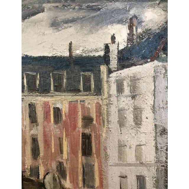 Herbert Theurillat, Carrefour de Rive un jour de pluie, Genève, 1920, Oil on Canvas, Framed For Sale - Image 8 of 13