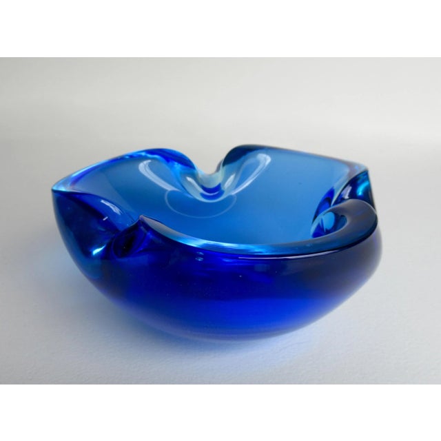 C.1960's Italian Hand-Blown Alfredo Barbini Peppermint Ice