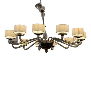 Bella Figura Disc Chandelier, Twelve Light For Sale