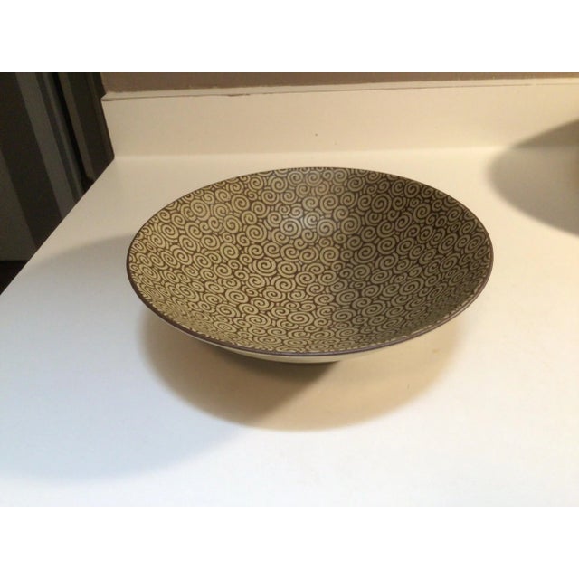 Yellow 4 Set of Japanese Plate / Bowls For Sale - Image 8 of 8