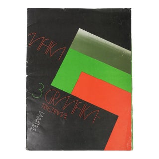 1977 Third Tallinn Graphic Triennial Portfolio of 22 Abstract Lithographs For Sale