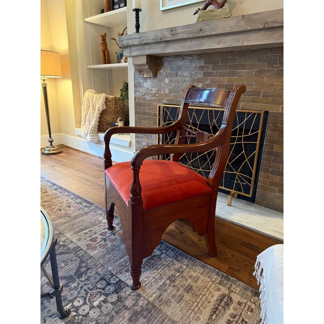 A stunning accent chair! The George IV/Regency style is characterized by its neoclassical influences and clean lines,...