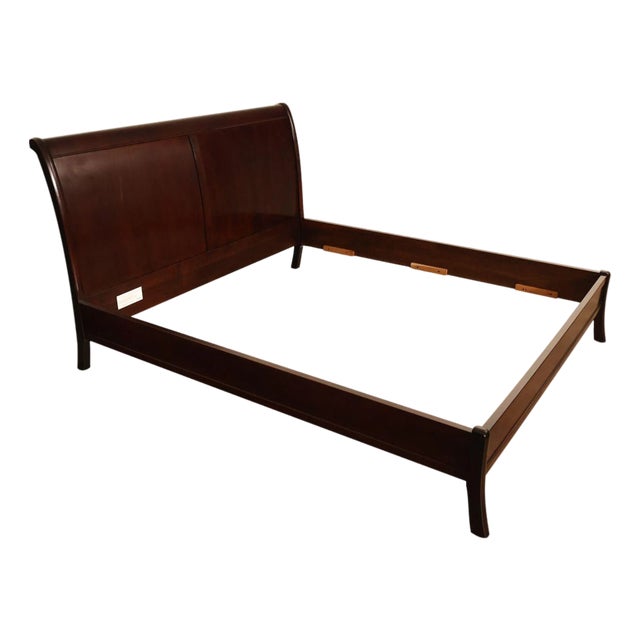 Stickley Cherry King Size Sleigh Bed For Sale