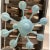 Contemporary Matte Light-Blue Murano Glass Chandelier For Sale - Image 10 of 11