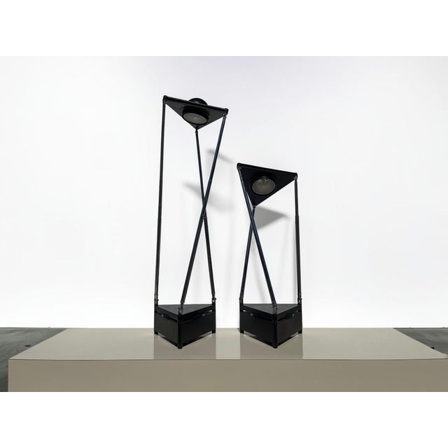 Pair of Ferdinand Alexander Porsche Kandido Table Lamps for Luci Italia, 1980s For Sale - Image 9 of 18