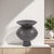 Graphite Ceramic Flared Vase- Medium For Sale In Chicago - Image 6 of 7