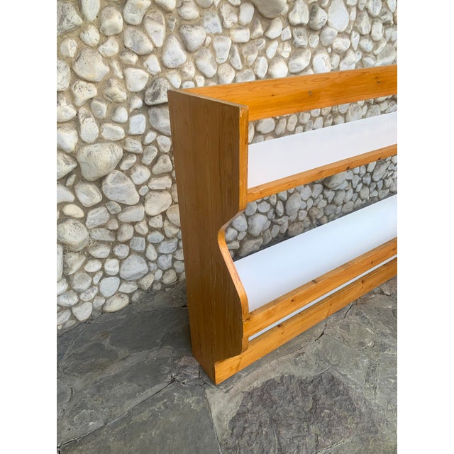 Pine Wall-Mounted Plate Rack by Charlotte Perriand for Les Arcs 1800, France, 1970s For Sale - Image 6 of 14