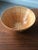 Mediterranean Vintage Portuguese Ceramic Basket Weave Serving Bowl in Apricot For Sale - Image 3 of 7
