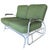 Art Deco 1930s Streamline Art Deco Aluminum Patio Glider Settee For Sale - Image 3 of 6