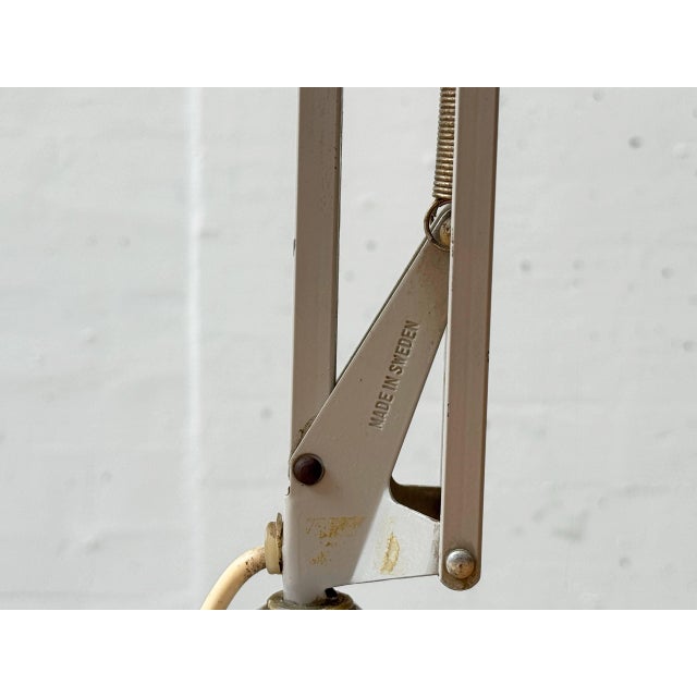 Vintage Grey Clamp Lamp from Ledu, Sweden, 1970s For Sale - Image 13 of 16