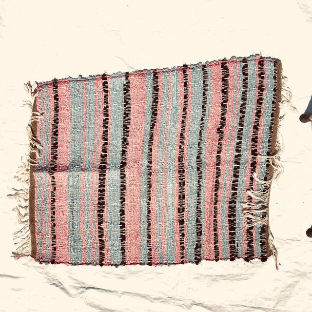 Handmade Rag Rug Silk/Acrylic/Cotton MIX Rug For Sale In New York - Image 6 of 6