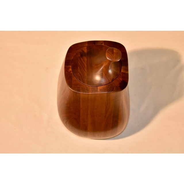 Wood Mid-Century Turned Treen Jar, Circa 1960 For Sale - Image 7 of 9