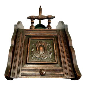 Antique Three-Piece Wooden Coal Scuttle