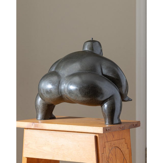 Large-Scale Signed Bronze "Sumo Wrestler" Sculpture, Signed Yuri, 2005 For Sale In Sacramento - Image 6 of 18