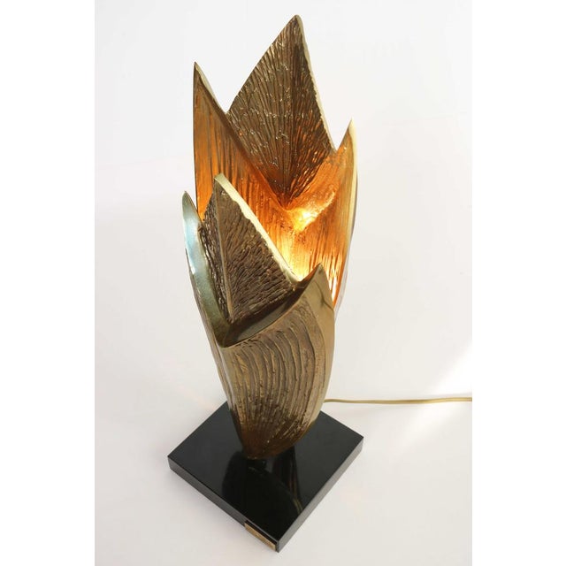 Cythere Bronze Table Lamp by Chrystiane Charles for Maison Charles, France, 1970s For Sale - Image 17 of 18