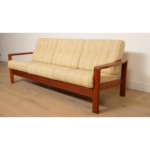 Vintage Three-Seater Sofa in Teak For Sale - Image 6 of 15