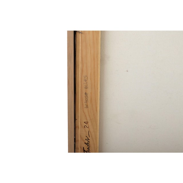 Pink Figurative Expressionism "Whose Blues" Original Painting For Sale - Image 8 of 9