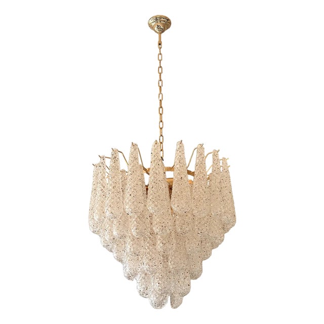 Conchiglie Murano Glass Gold Chandelier by Simoeng For Sale