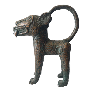 Vintage Benin Leopard Bronze Nigeria African