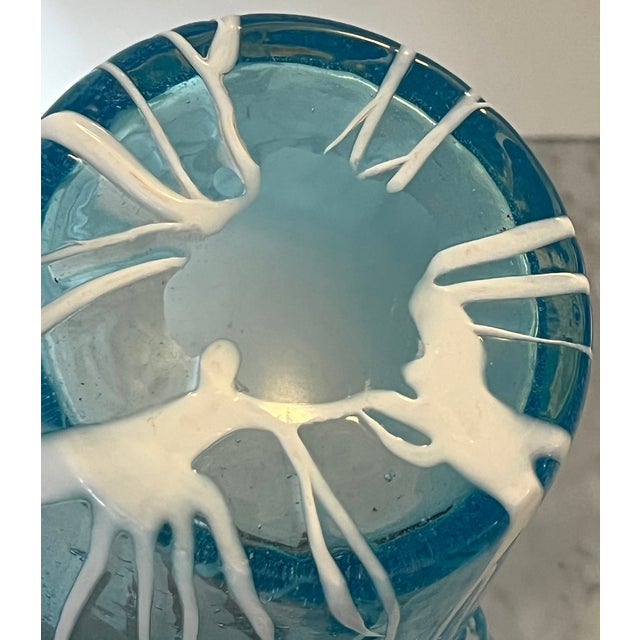 Glass Late 20th Century Murano Style Bubble Glass Ice Bucket For Sale - Image 7 of 10