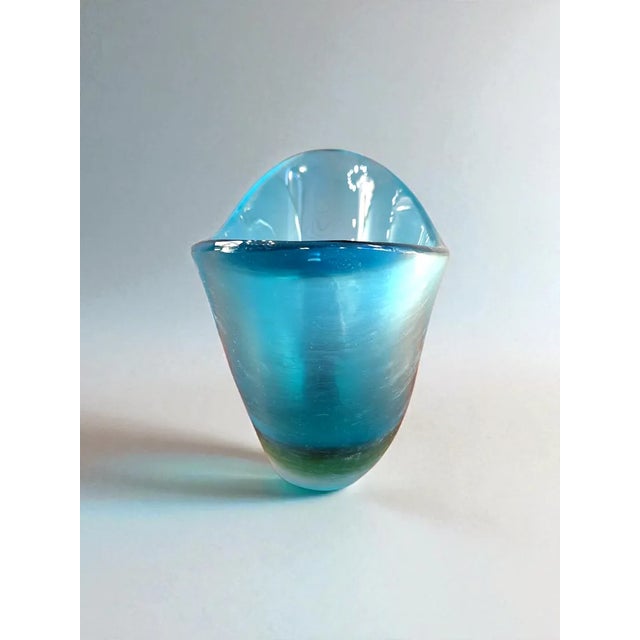 Venini Italian Incisi Series Vase by Paolo Venini, 1950s For Sale - Image 4 of 9