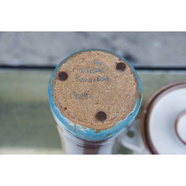 Dansk Modern Glazed Scandinavian Vessels - A Pair For Sale - Image 4 of 7