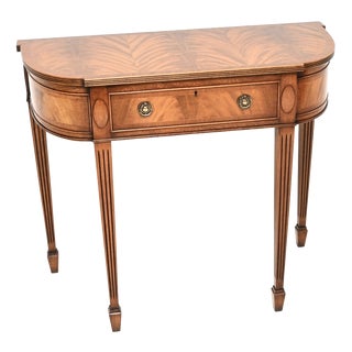 Antique Georgian Inlaid Console Table, 1930 For Sale