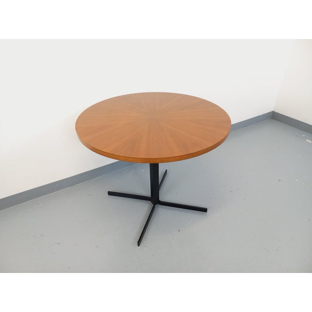 Large Vintage Scandinavian Style Coffee Table in Teak and Black Metal, 1960s For Sale - Image 15 of 18