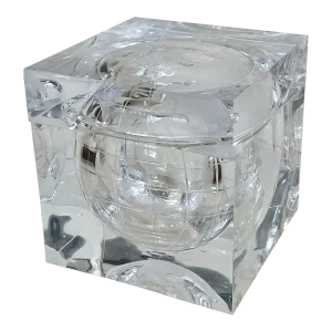 Vintage Mid-Century Alessandro Albrizzi Lucite World Globe-Form Ice Bucket