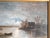 Gray 19th Century Continental European Moonlit Nocturne Landscape Painting For Sale - Image 8 of 12