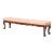 Regency Style Tufted Upholstered Parcel Gilt Mahogany Bench For Sale