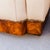 Eggshell Vintage Italian Art Deco Club Chairs in Walnut Burl and Edelman Leather For Sale - Image 8 of 12