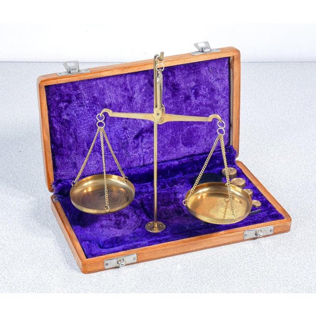 20th Century Portable Scale with Weights For Sale - Image 3 of 16