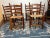 Wood Early 20th Century Set of Six Antique Shaker Style Cherry Rush Seat Side Chairs For Sale - Image 7 of 12