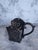 Victorian Vintage Pewter Inkwell Holder For Sale - Image 3 of 15
