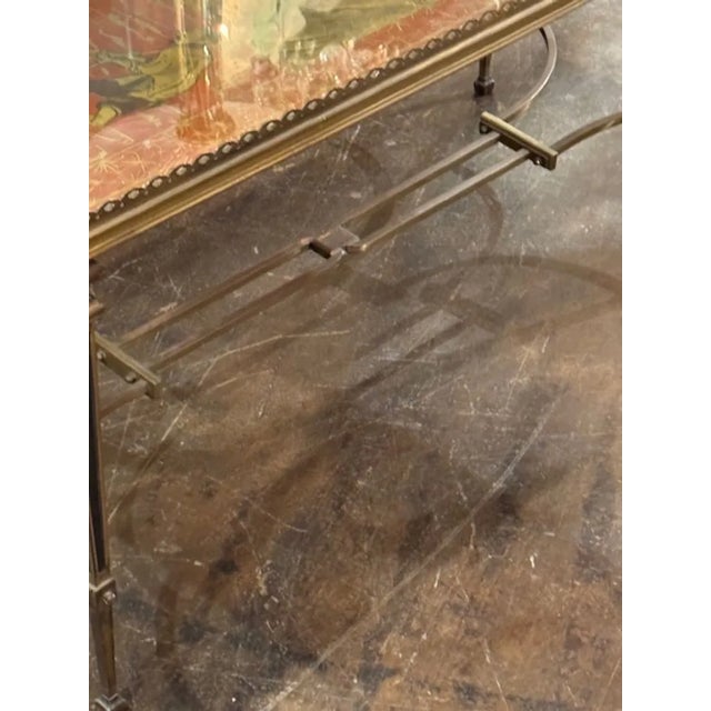 Metal Mid 20th Century Maison Jansen Brass Coffee Table For Sale - Image 7 of 8