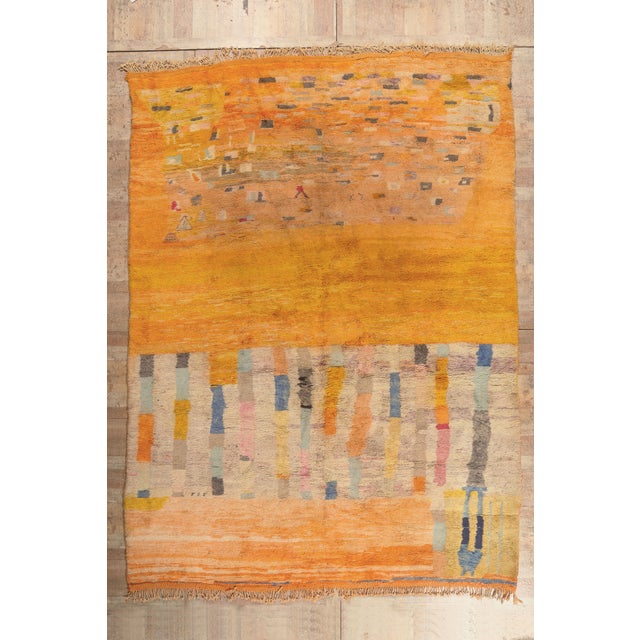 Contemporary Beni Mrirt Moroccan Rug, 10'10 X 15'01 For Sale - Image 10 of 10
